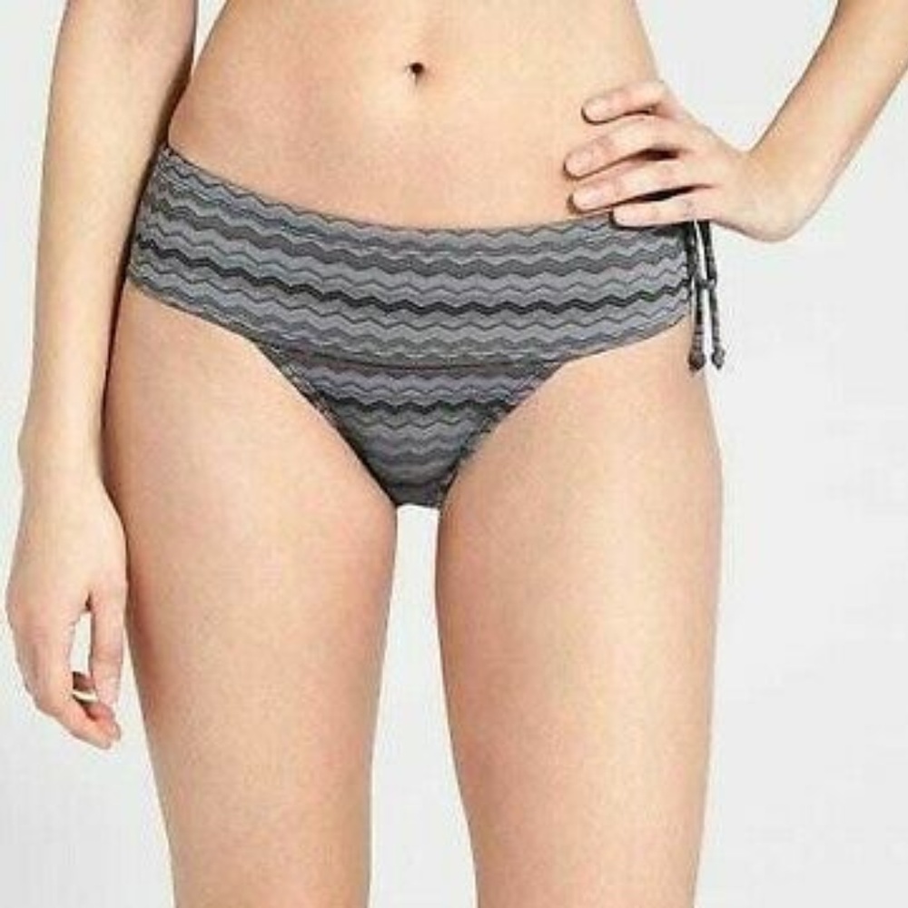 ATHLETA Jacquard Tie Side Bikini Bottoms XXS
